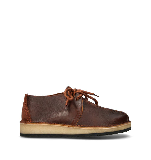 CLARKS ORIGINALS TREK SCOUT Stringata uomo marrone in pelle