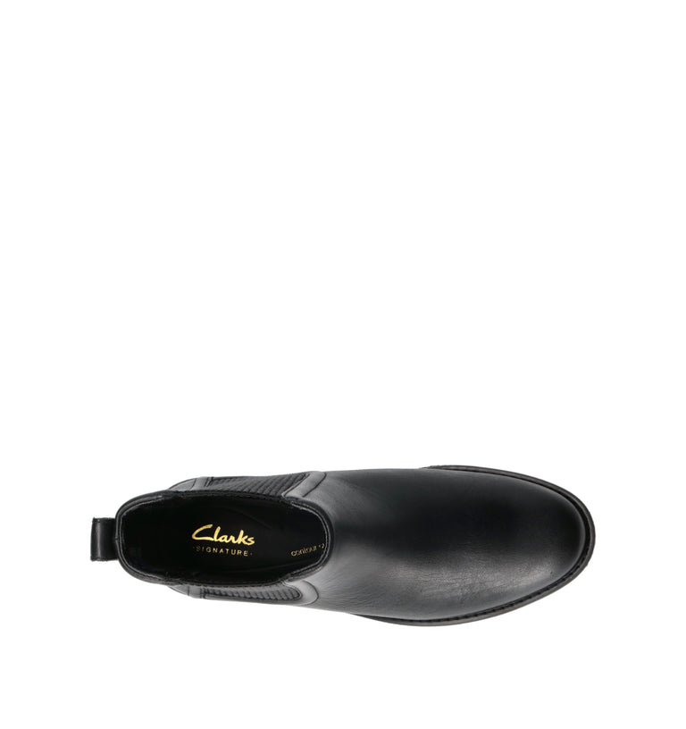 CLARKS CORE Tronchetto donna nero in pelle