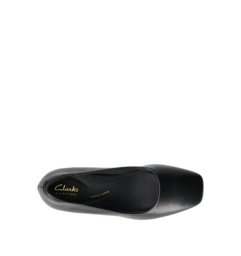 CLARKS CORE FERNIE COURT Décolleté donna nero in pelle