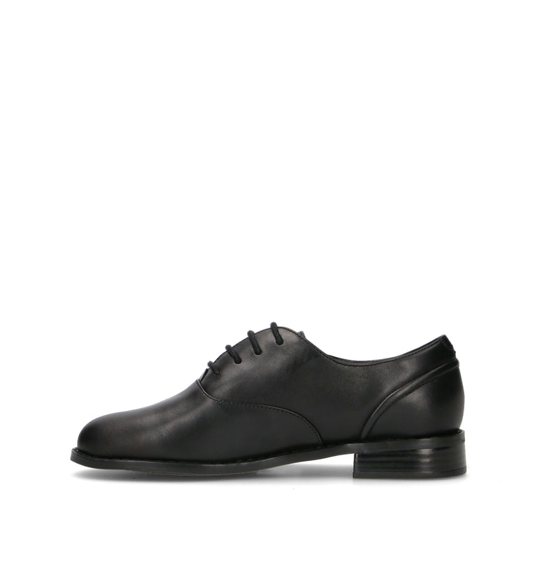 CLARKS CORE HANA WALK Stringata donna nera in pelle