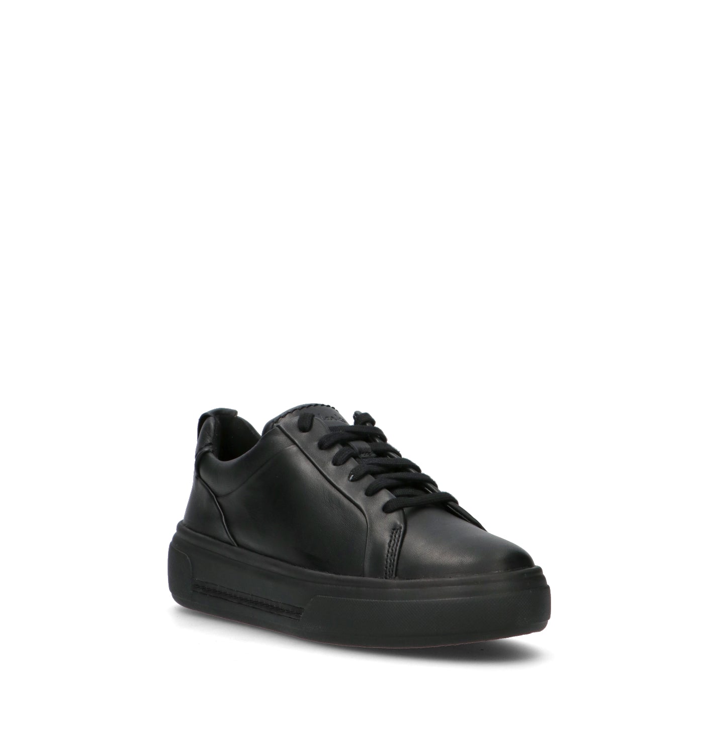 CLARKS CORE HOLLYHOCK WALK Sneaker donna nera in pelle