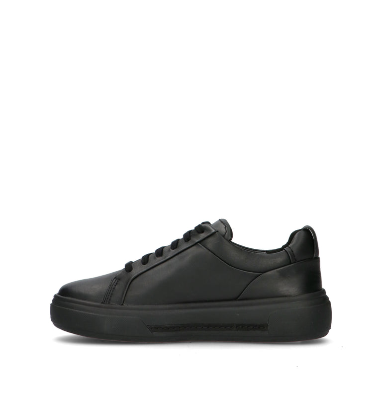 CLARKS CORE HOLLYHOCK WALK Sneaker donna nera in pelle