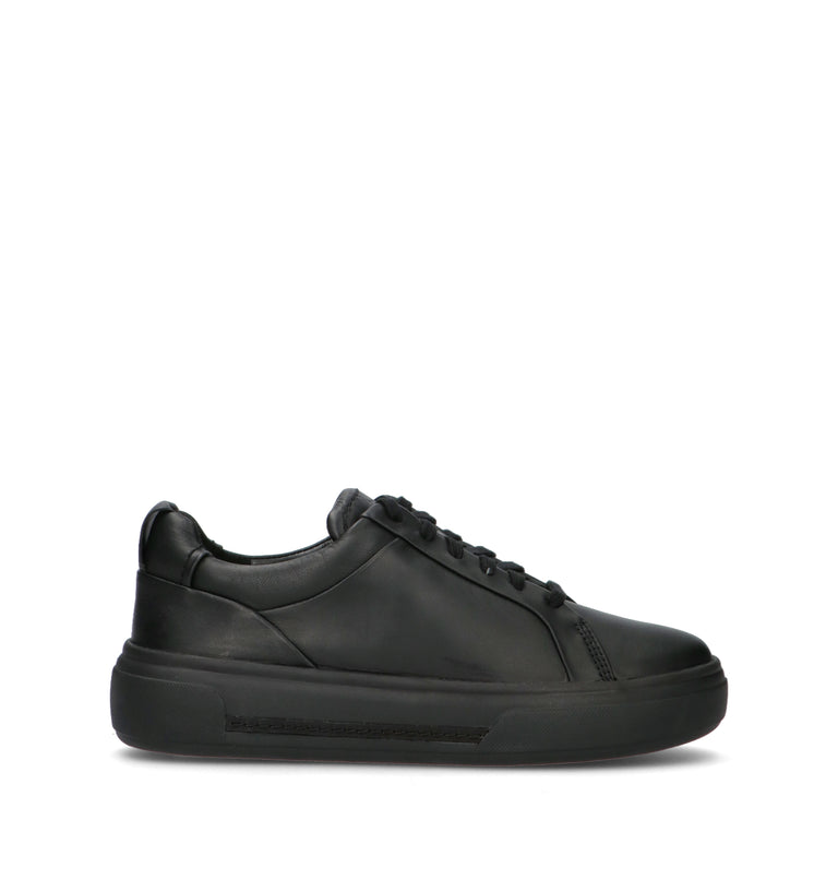 CLARKS CORE HOLLYHOCK WALK Sneaker donna nera in pelle