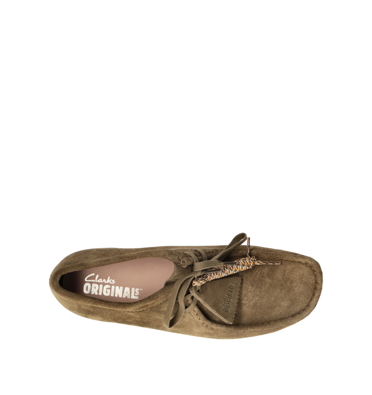 CLARKS ORIGINALS Mocassino uomo verde in suede