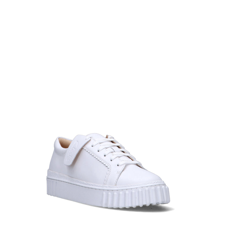 CLARKS CORE MAYHILL WALK Sneaker donna bianca in pelle