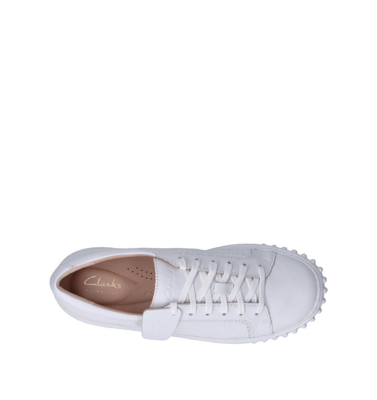 CLARKS CORE MAYHILL WALK Sneaker donna bianca in pelle