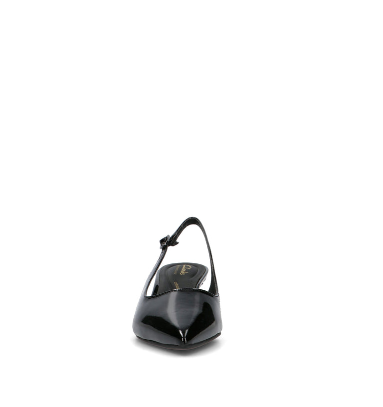CLARKS CORE ZAREY SLING Slingback donna nera in pelle