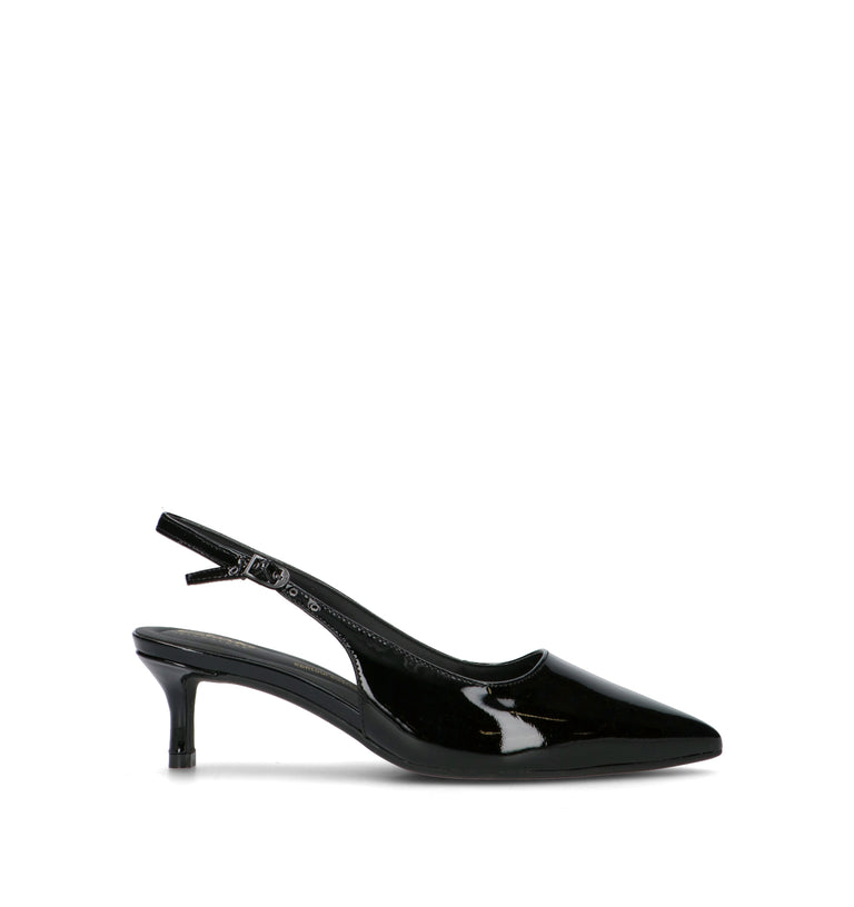 CLARKS CORE ZAREY SLING Slingback donna nera in pelle