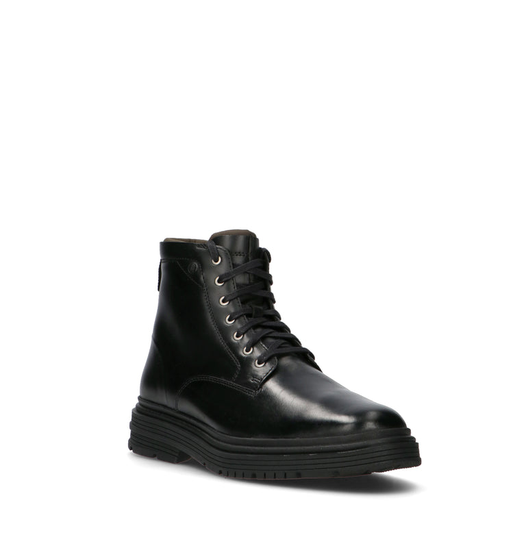 CLARKS CORE BADBURY HI WP Polacco uomo nero in pelle