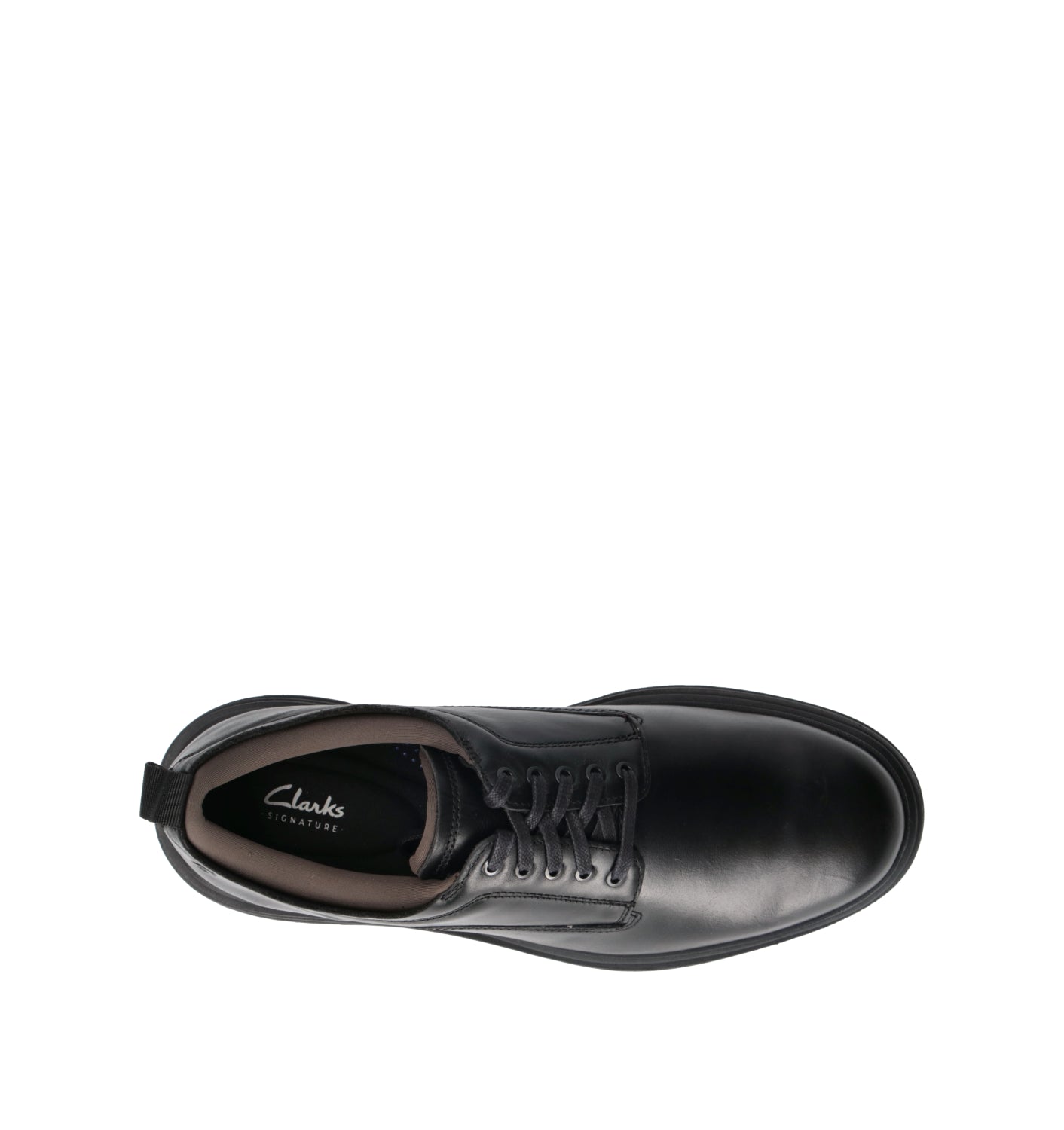 CLARKS CORE BADBURY LACE Stringata uomo nera in pelle