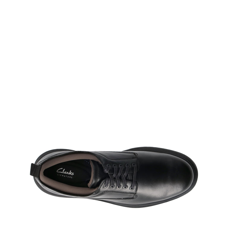 CLARKS CORE BADBURY LACE Stringata uomo nera in pelle