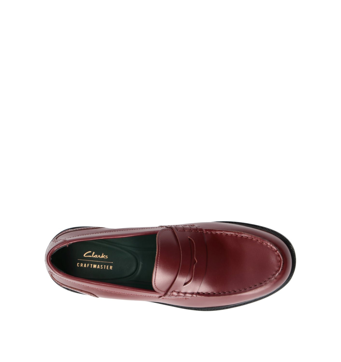 CLARKS CORE CRFATJAMES LO Mocassino uomo bordeaux in pelle