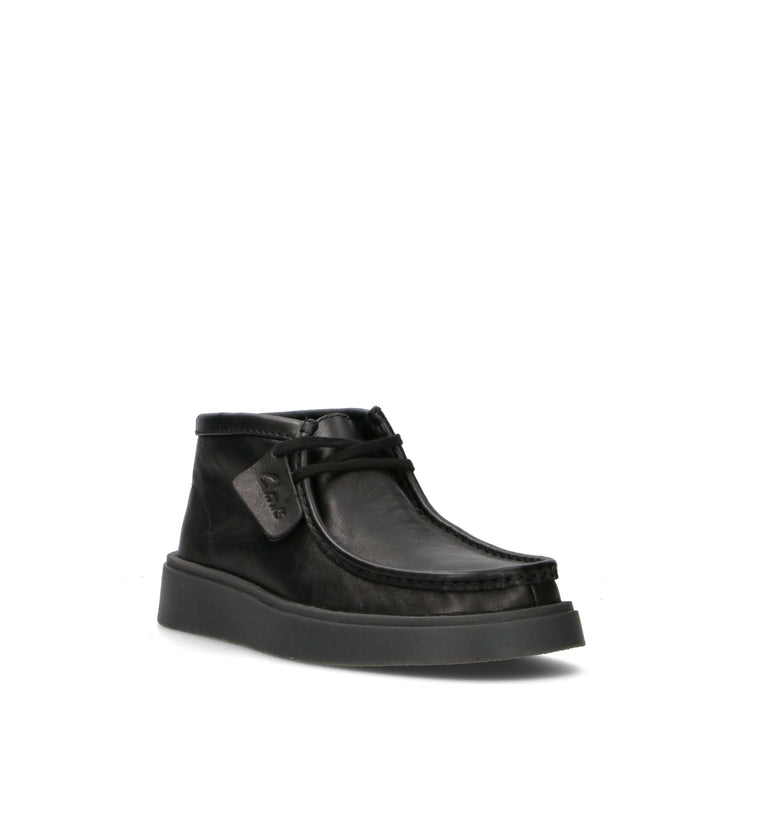 CLARKS CORE TORVIEW HI Polacco uomo nero in pelle