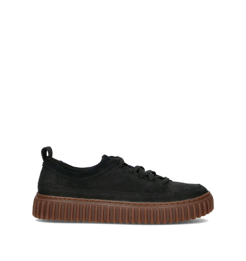 CLARKS CORE TORHILL LACE Sneaker uomo nera in nabuk