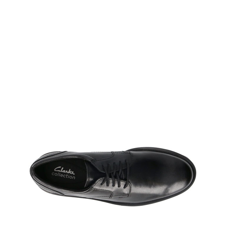 CLARKS ESSENTIALS BERWICK LACE Stringata uomo nero in pelle