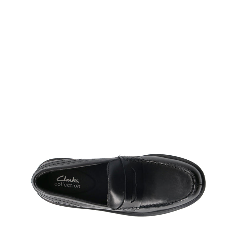 CLARKS ESSENTIALS BERWICK LO Mocassino uomo nero in pelle