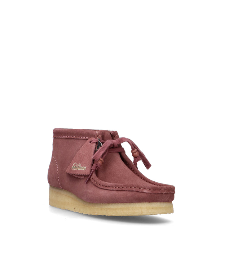 CLARKS ORIGINALS WALLABEE BOOT Polacco donna malva in suede