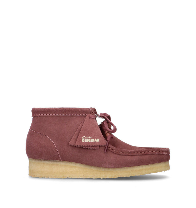 CLARKS ORIGINALS WALLABEE BOOT Polacco donna malva in suede