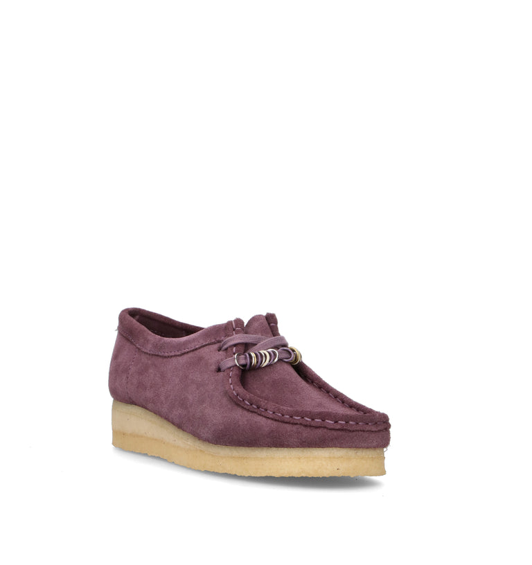 CLARKS ORIGINALS WALLABEE Mocassino donna viola in suede