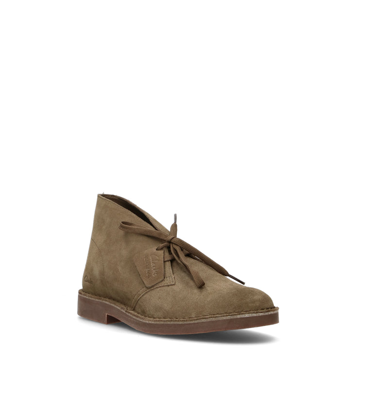 CLARKS EVO DESERT BOOT EVO Polacco uomo oliva in suede