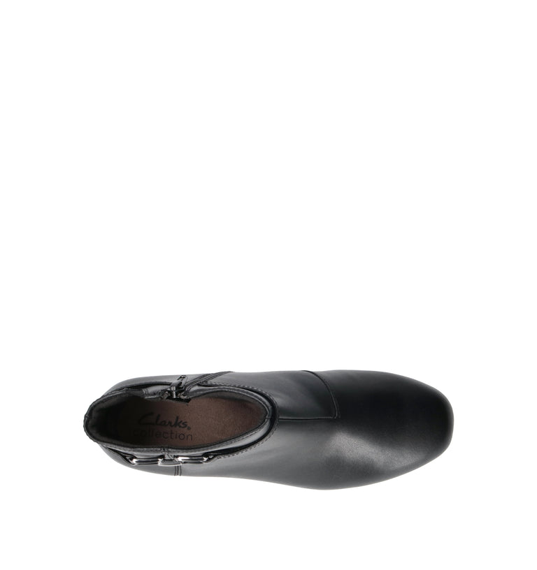 CLARKS ESSENTIALS IRIDESSA AIR Tronchetto donna nero in pelle