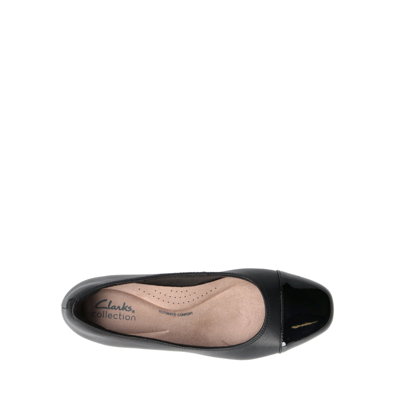 CLARKS ESSENTIALS IRIDESSA MAY Décolleté donna nera
