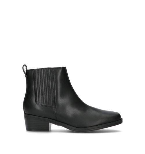 CLARKS ESSENTIALS Tronchetto donna nero in pelle