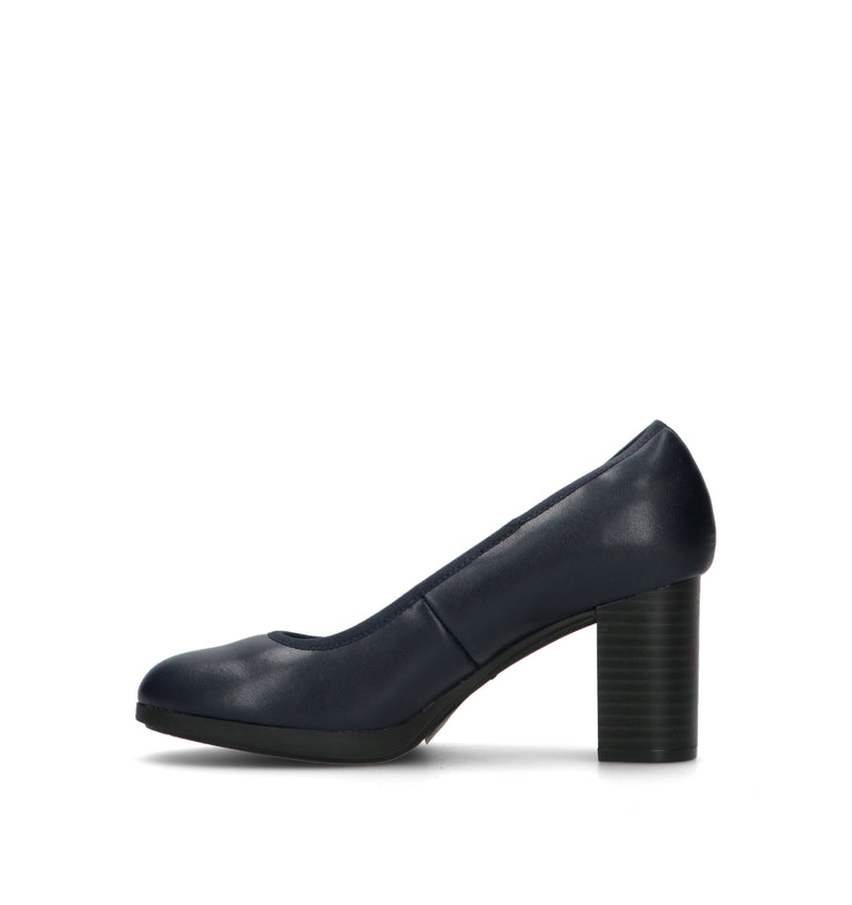 CLARKS ESSENTIALS Décolleté donna blu in pelle