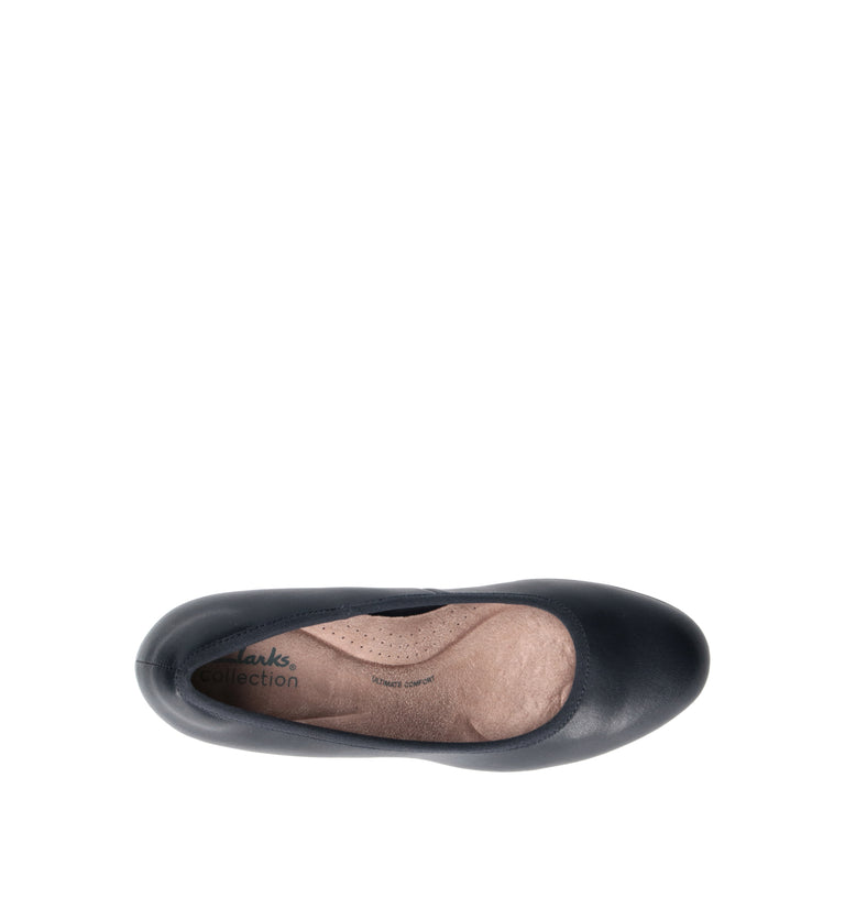 CLARKS ESSENTIALS Décolleté donna blu in pelle