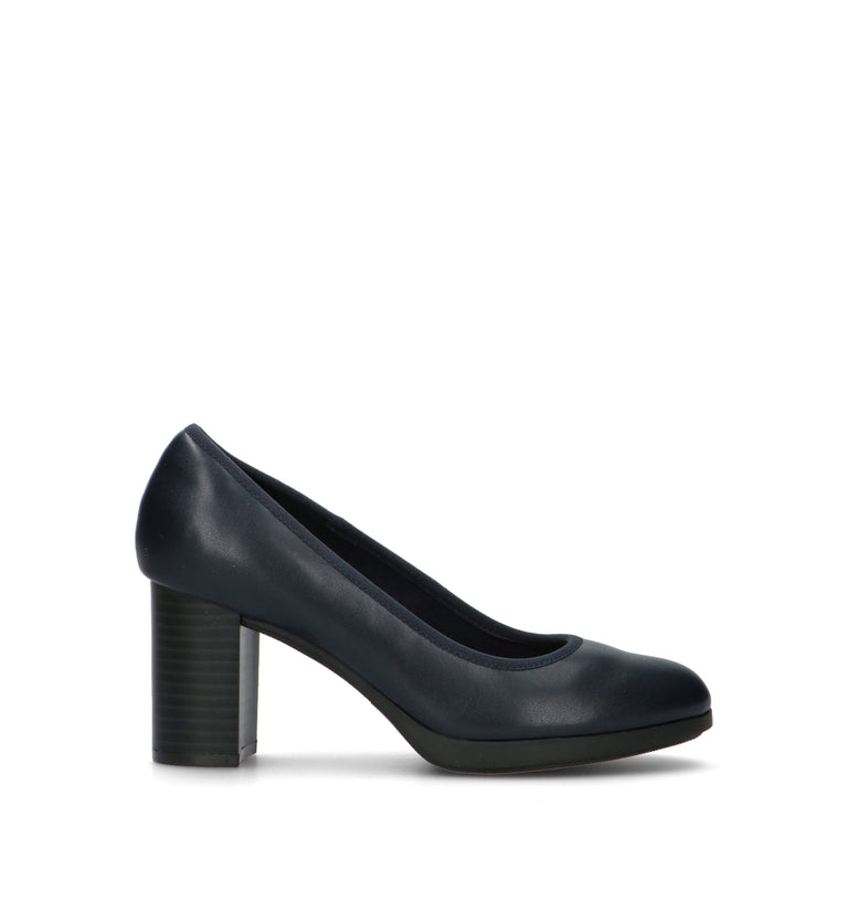 CLARKS ESSENTIALS Décolleté donna blu in pelle