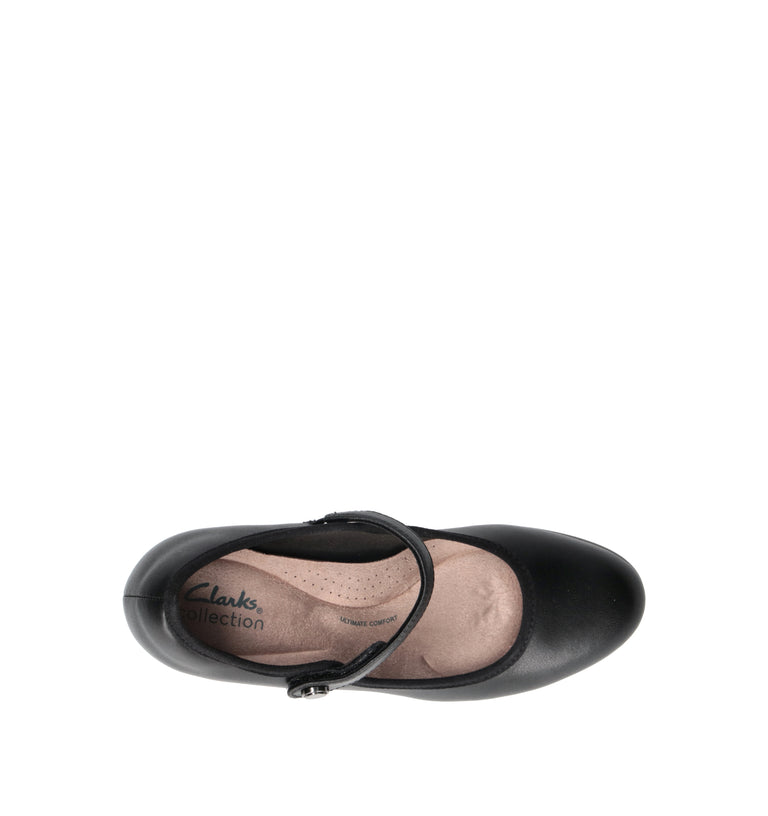 CLARKS ESSENTIALS Décolleté donna nera in pelle
