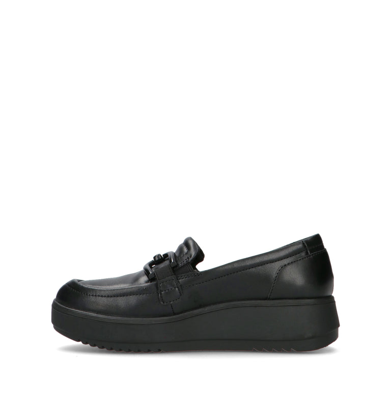 CLARKS ESSENTIALS Mocassino donna nero in pelle