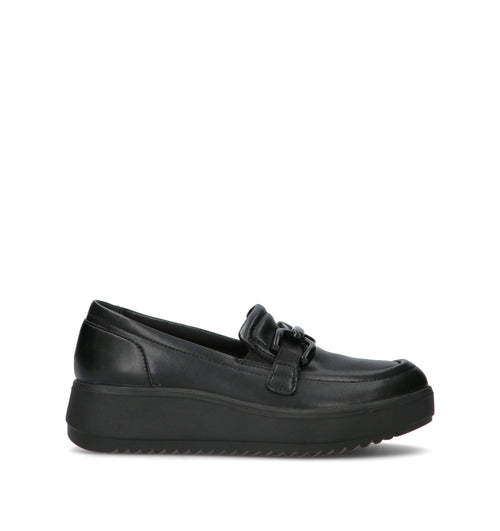 CLARKS ESSENTIALS Mocassino donna nero in pelle