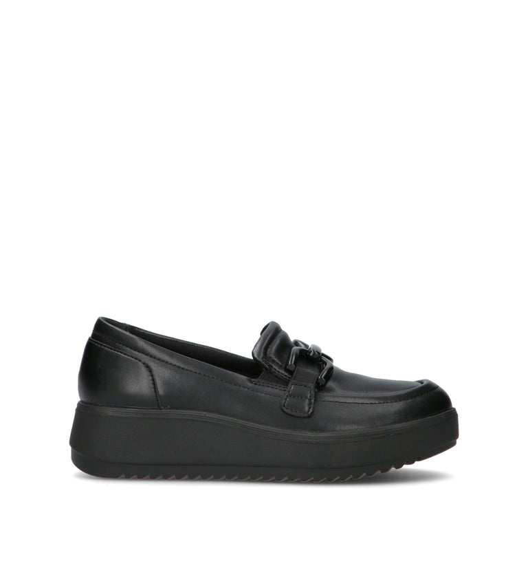 CLARKS ESSENTIALS Mocassino donna nero in pelle