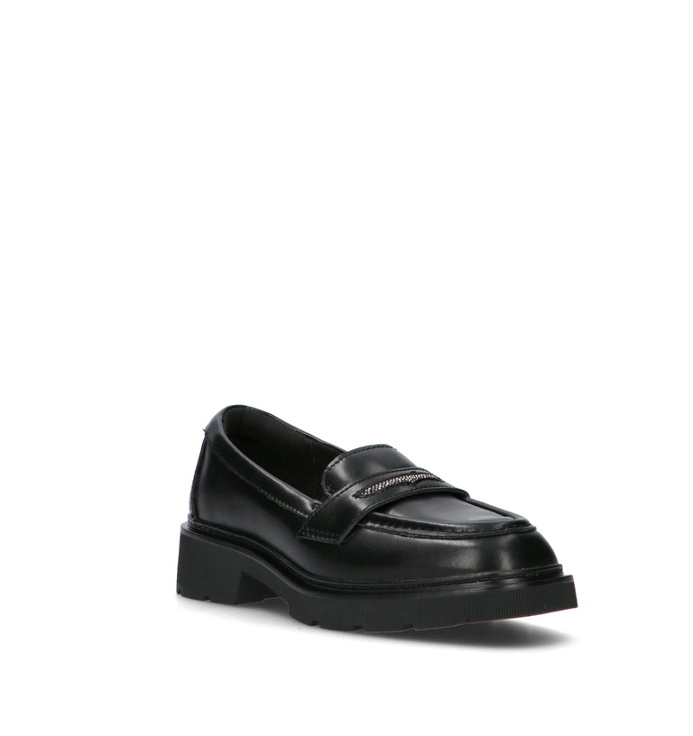 CLARKS ESSENTIALS LAURYL STEP Mocassino donna nero in pelle