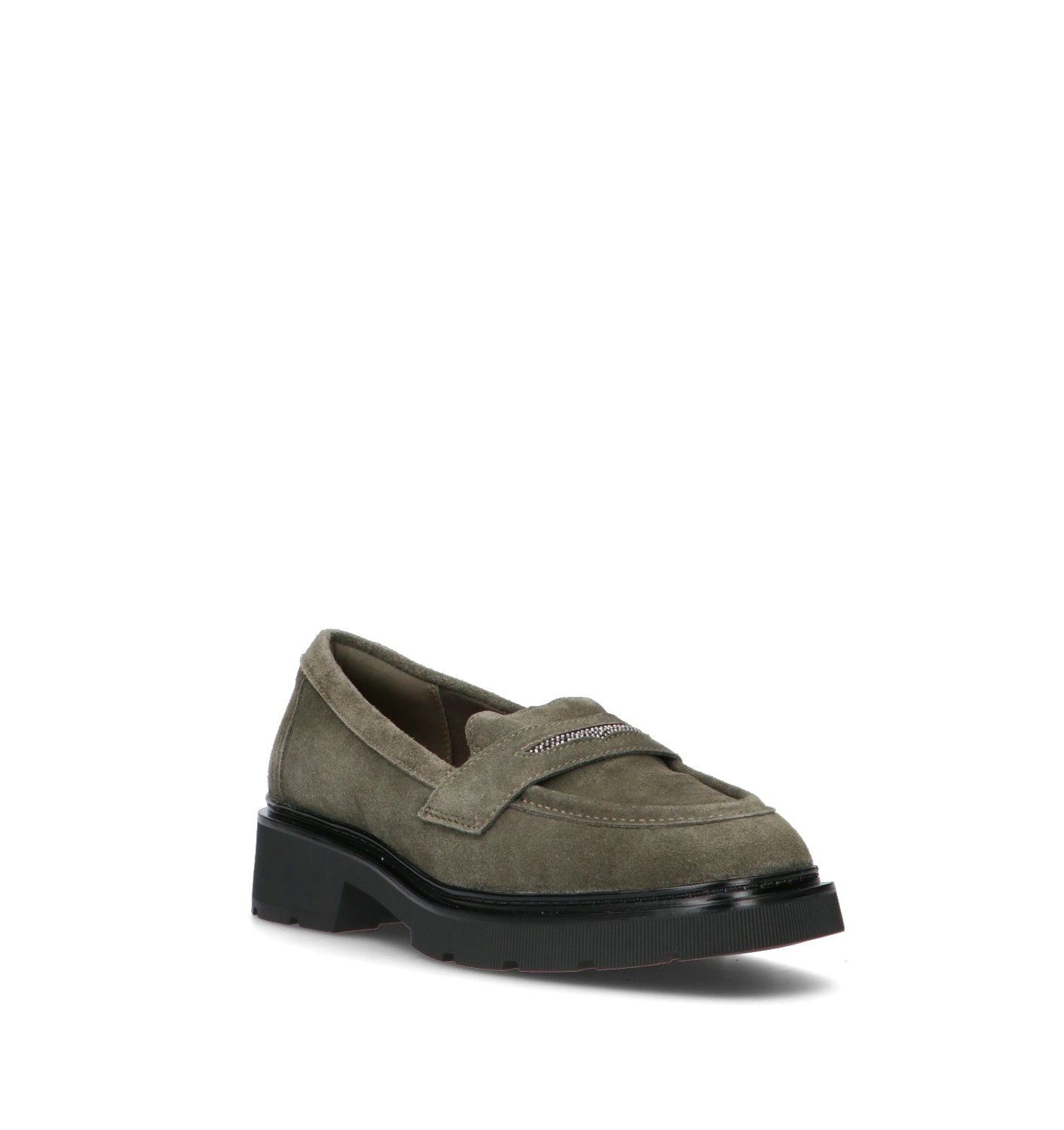 CLARKS ESSENTIALS Mocassino donna oliva in suede
