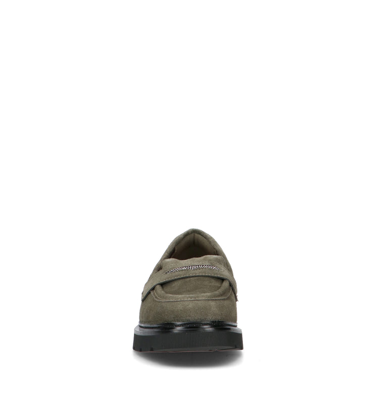CLARKS ESSENTIALS Mocassino donna oliva in suede
