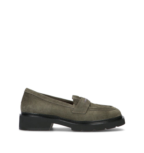 CLARKS ESSENTIALS Mocassino donna oliva in suede