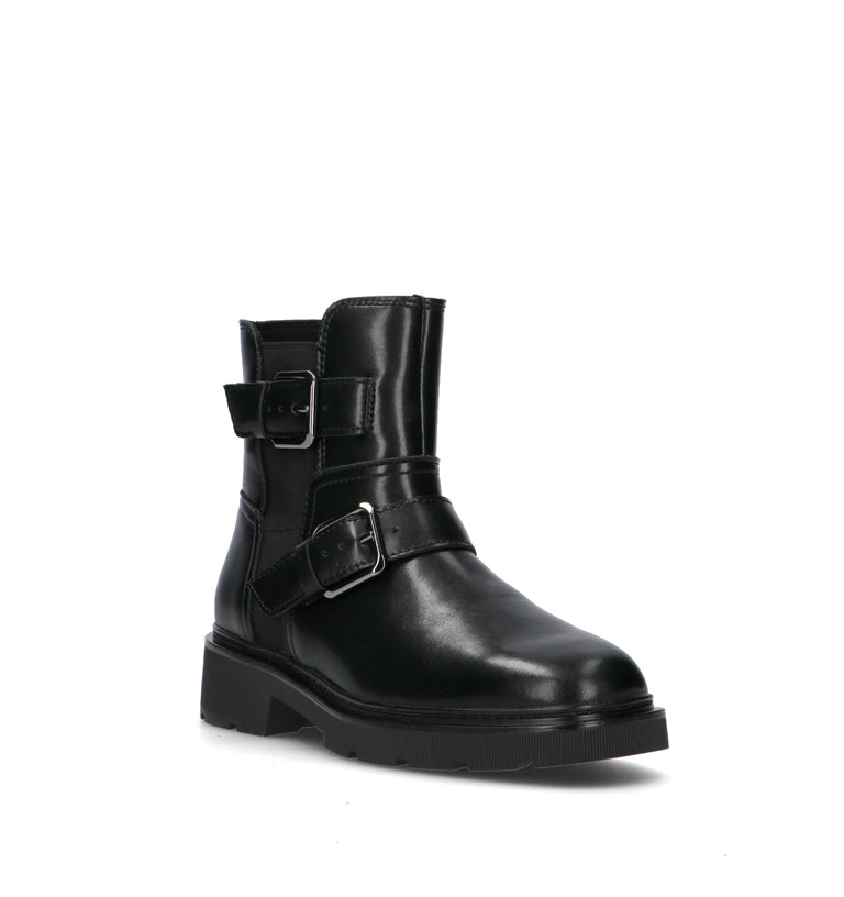 CLARKS ESSENTIALS LAURYL BAY Tronchetto donna nero in pelle