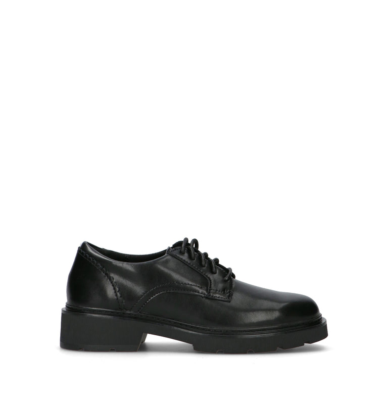 CLARKS ESSENTIALS LAURYL LACE Stringata donna nera in pelle