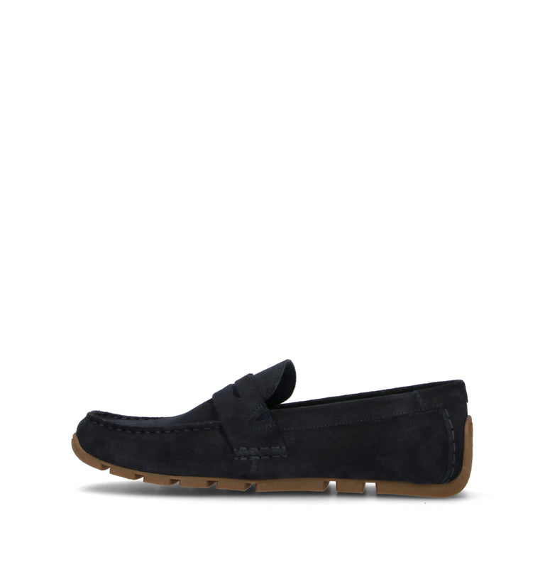 CLARKS CORE CORSLEY BAR Mocassino uomo blu in suede