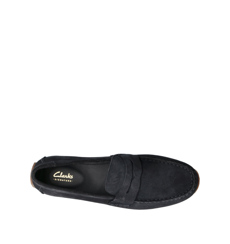 CLARKS CORE CORSLEY BAR Mocassino uomo blu in suede