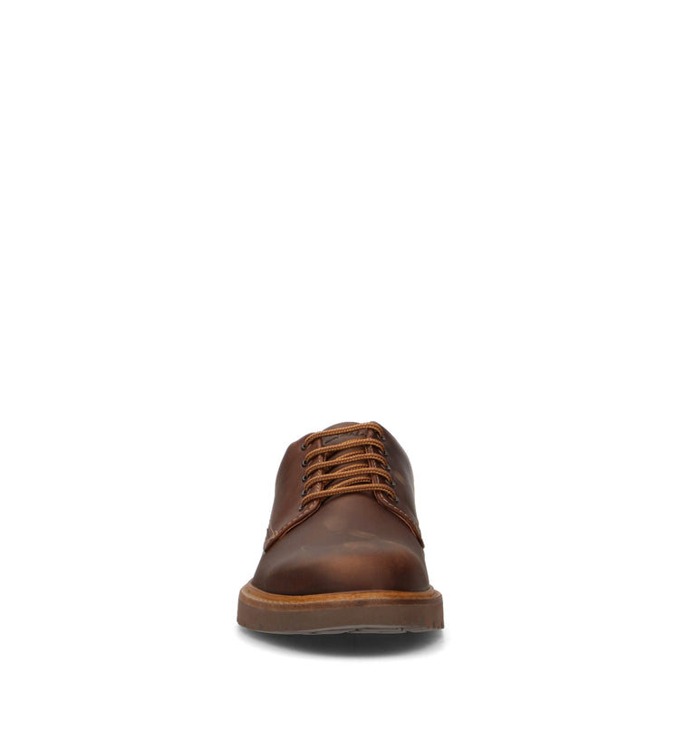 CLARKS ESSENTIALS WELTRIDGE LOW Stringata uomo marrone in pelle