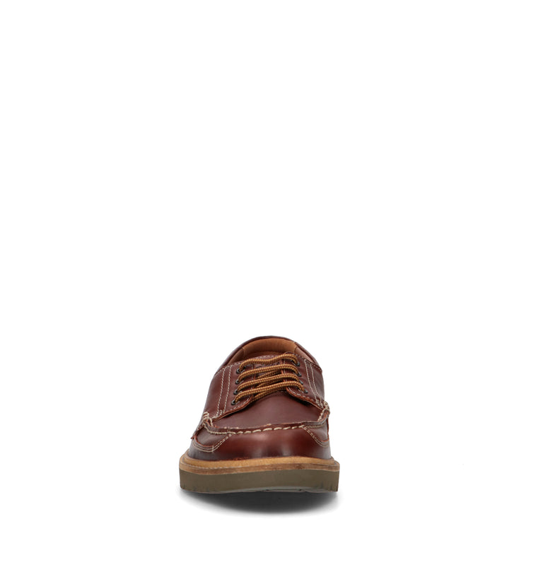 CLARKS ESSENTIALS WELTRIDGE MOC Scarpa barca uomo marrone in pelle