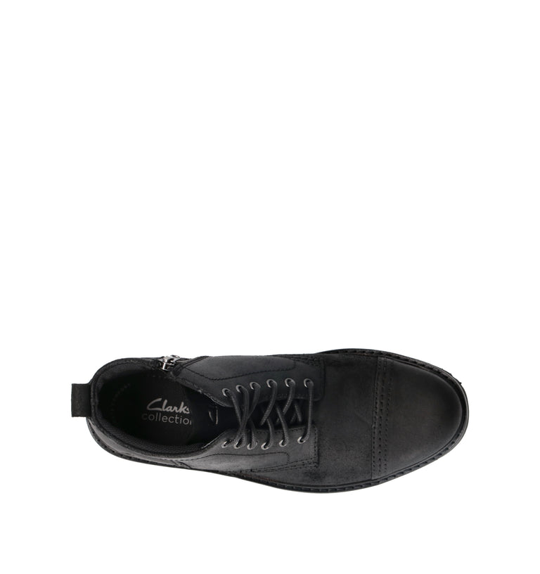 CLARKS ESSENTIALS WELTRIDGE ZIP Polacco uomo nero in pelle