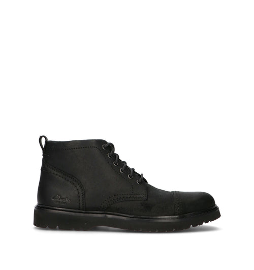 CLARKS ESSENTIALS WELTRIDGE ZIP Polacco uomo nero in pelle