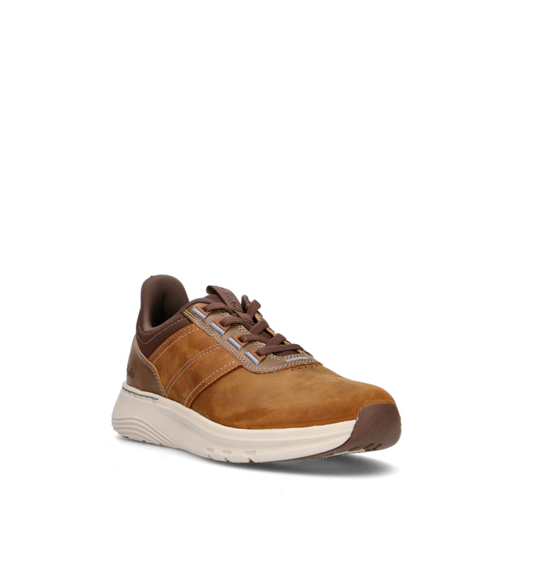 CLARKS ESSENTIALS MOTION TREK LX Sneaker uomo marrone in pelle
