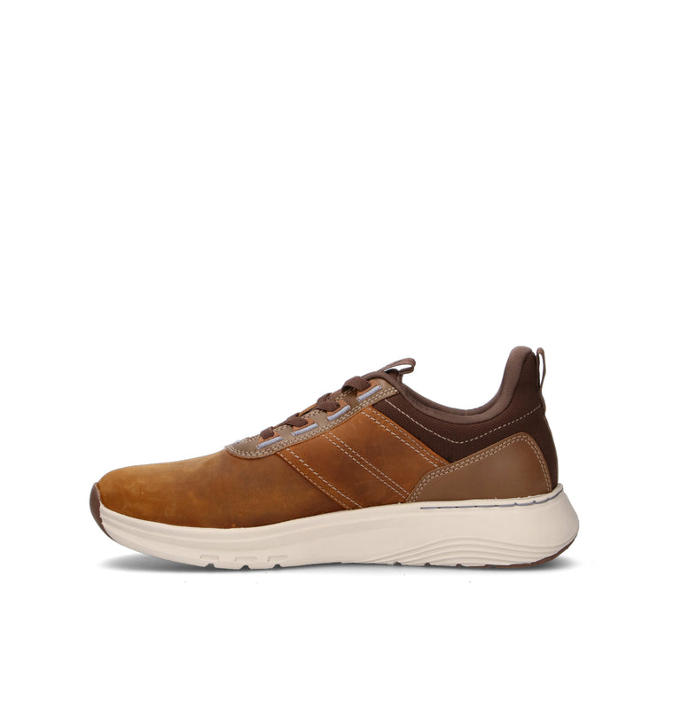 CLARKS ESSENTIALS MOTION TREK LX Sneaker uomo marrone in pelle