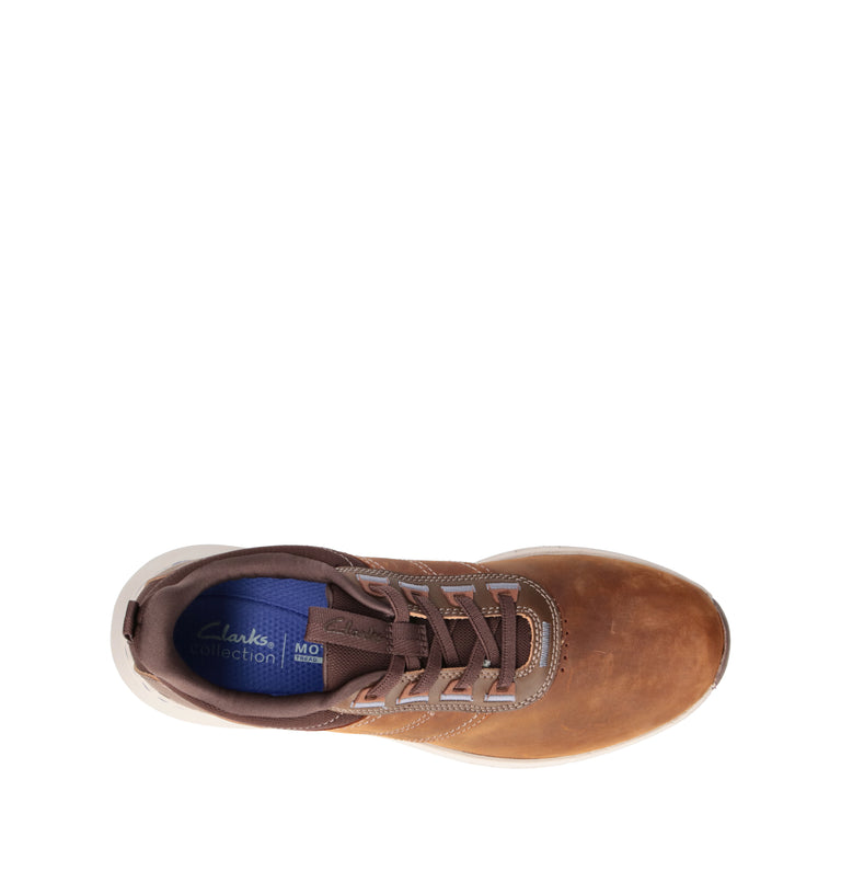 CLARKS ESSENTIALS MOTION TREK LX Sneaker uomo marrone in pelle