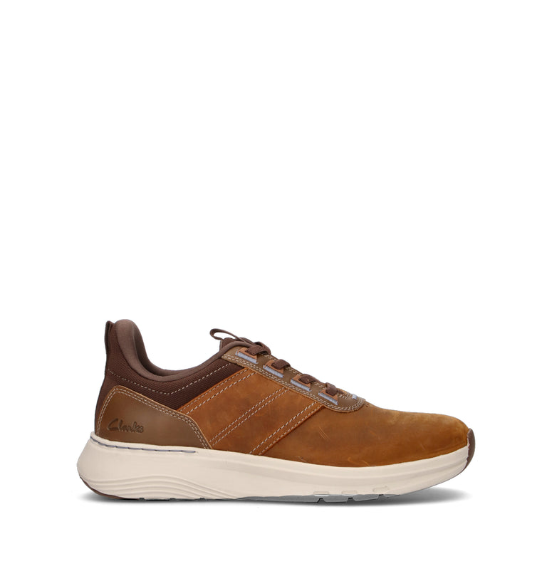 CLARKS ESSENTIALS MOTION TREK LX Sneaker uomo marrone in pelle